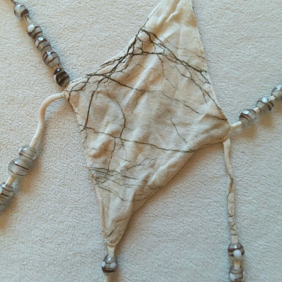 Spoopy Swimsuit Monokini Spiderweb Nude S - Picture 3 of 5